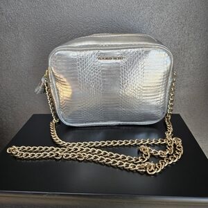 Victoria's Secret Glamorous Silver and Gold Crossbody Bag